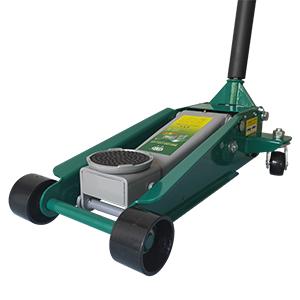 HYDRAULIC GARAGE JACK 3TON (N.W.: 24KGS) with FRONT WIDE WHEEL.